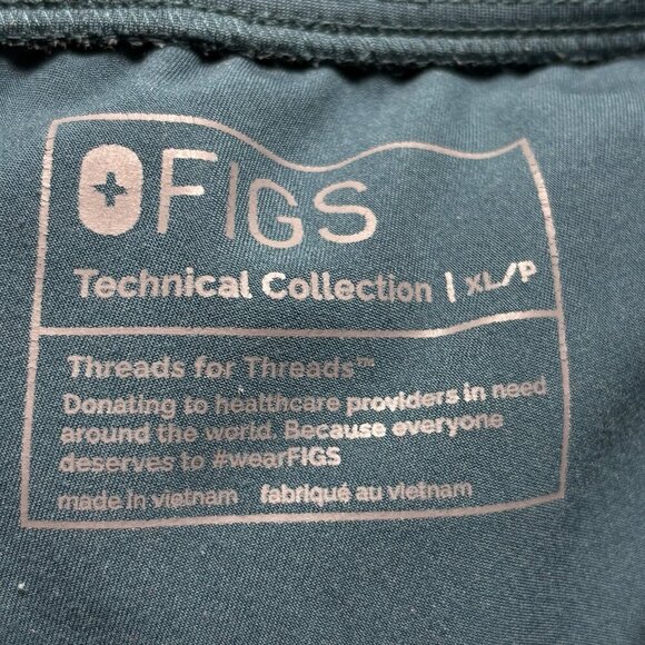 FIGS Women Zamora Scrub Pants Teal Size XL Jogger Nurse Medical Hospital 39-1 - Picture 8 of 11